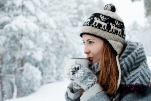 snow, tea