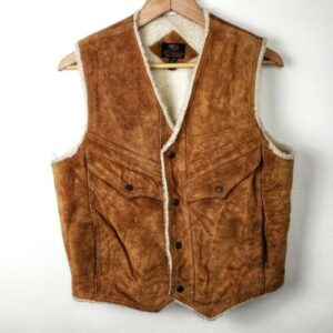 vintage leather vest