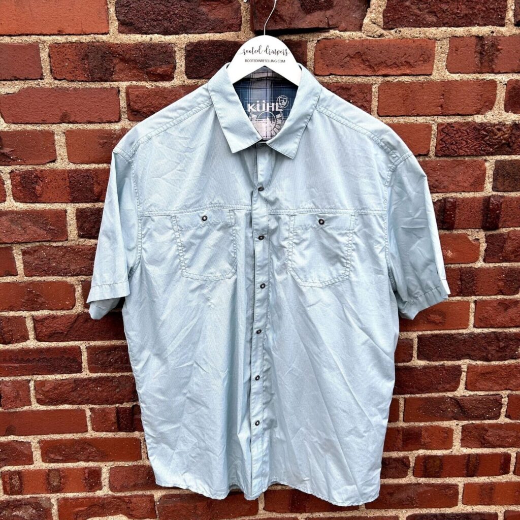 Kuhl button down mens short sleeved shirt quarter 1 2023