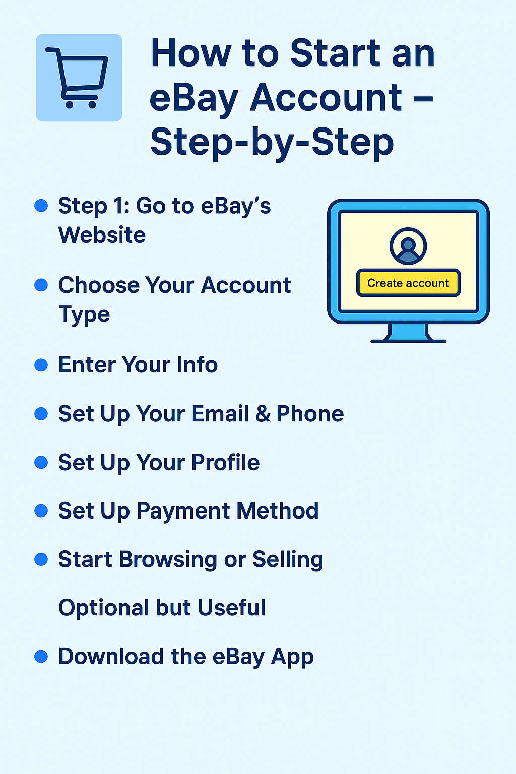 how to start an ebay account